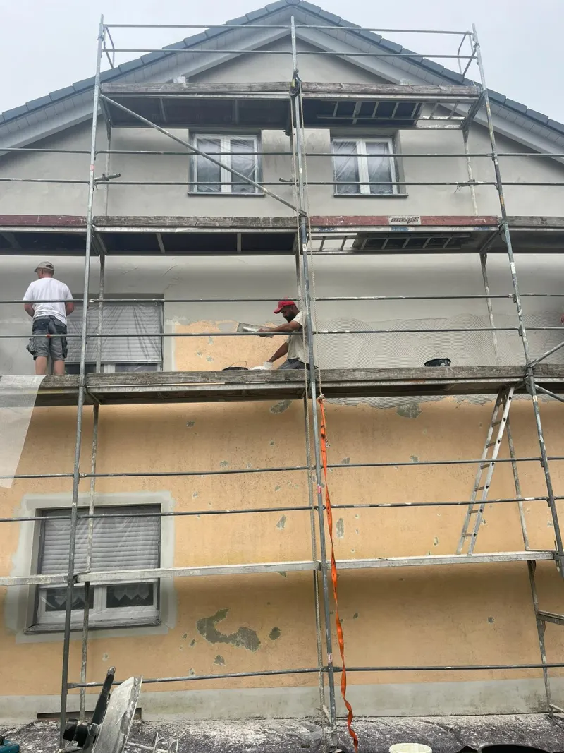 Verputzarbeiten — Arbeitsbeispiel